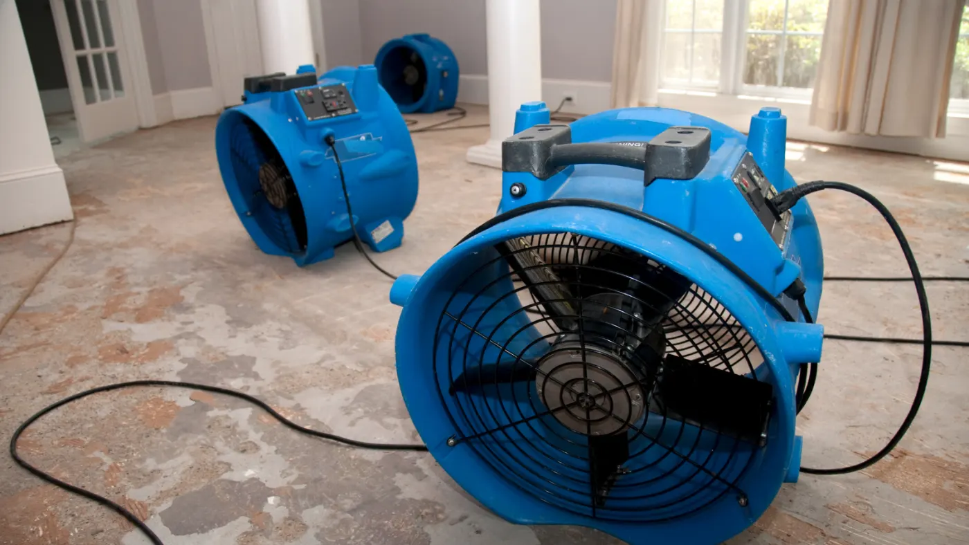 Water damage restoration by Ingalls Water Restoration near Fortville, IN